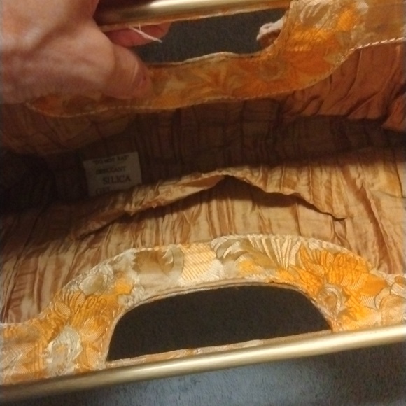 Braciano Gold clutch Handbag EUC Vintage - Picture 5 of 8